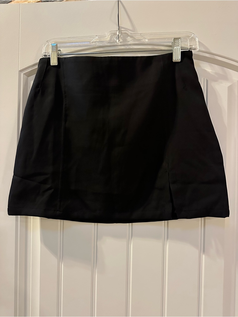 HYFVE Black Mini Skirt with Subtle Side Slits